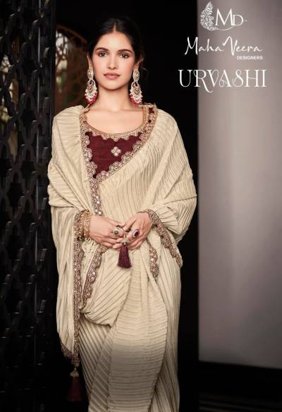 Urvashi By Mahaveera Trendz Designer Partywear Saree Collection